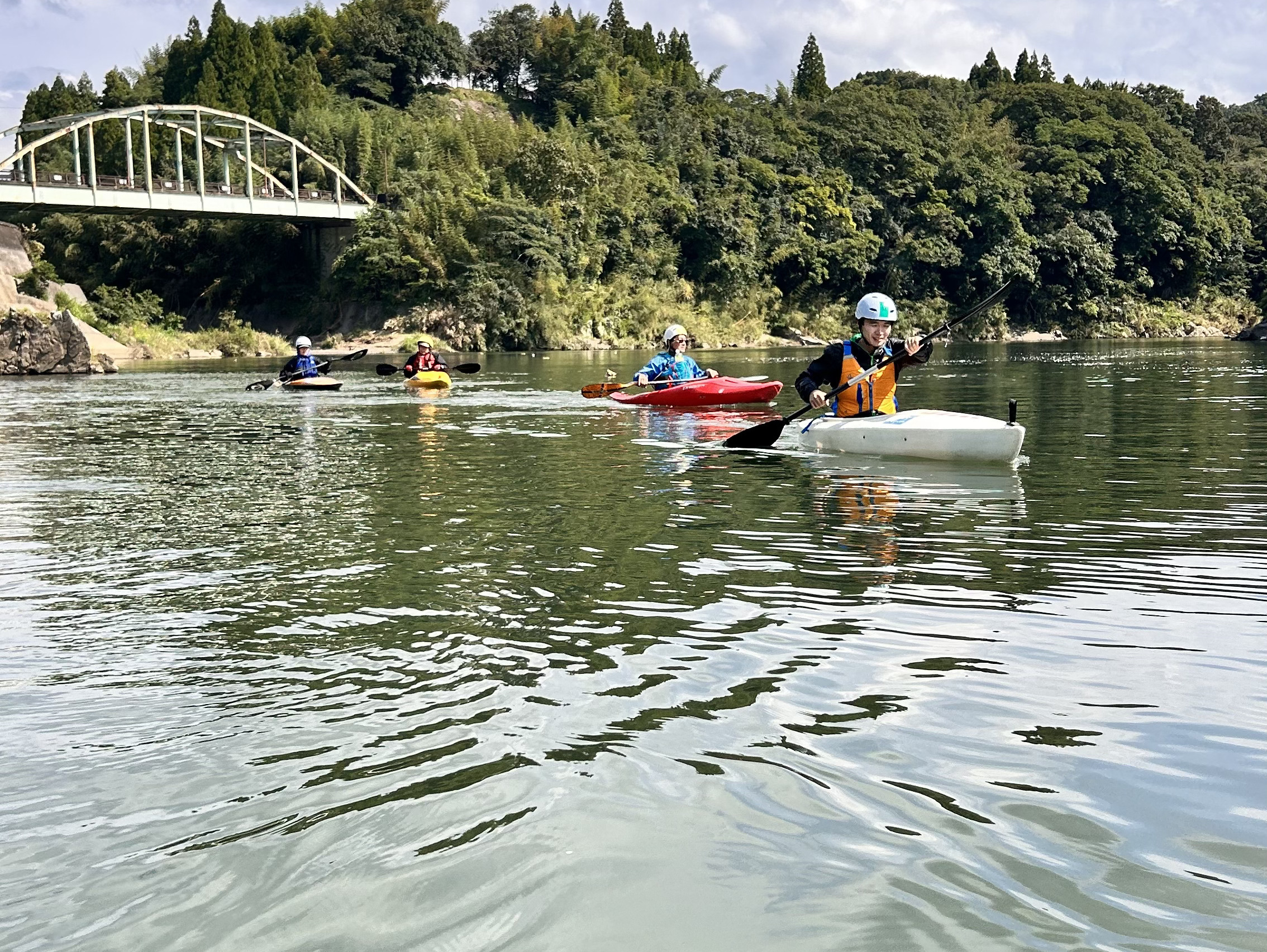 中高年のんびりカヌー教室大野川